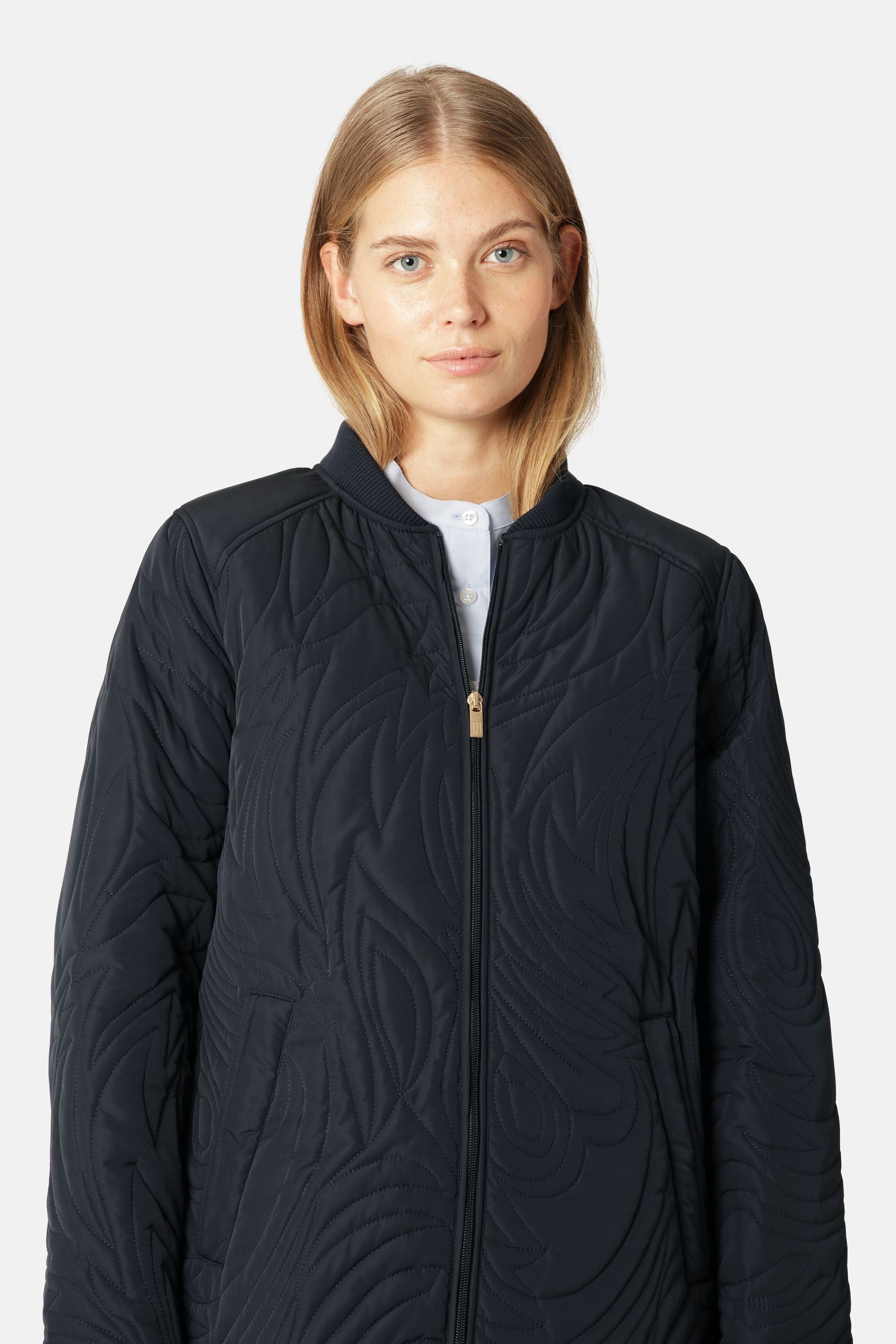 Kurze Steppjacke - Dark Indigo